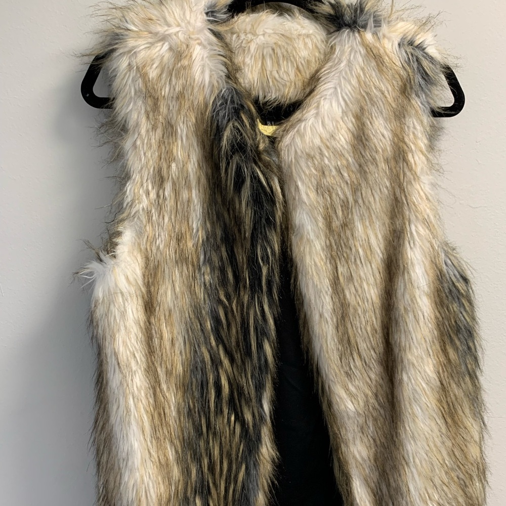 Faux fur vest